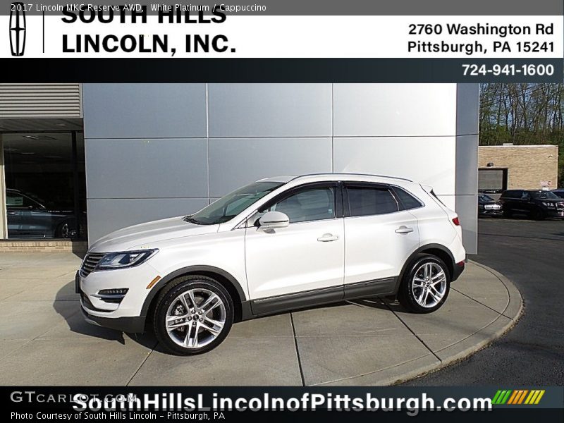 White Platinum / Cappuccino 2017 Lincoln MKC Reserve AWD