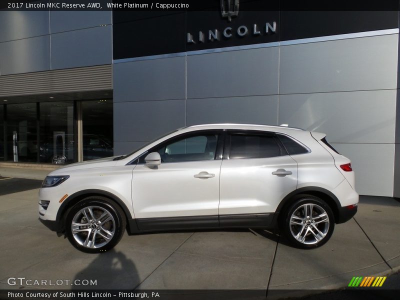 White Platinum / Cappuccino 2017 Lincoln MKC Reserve AWD