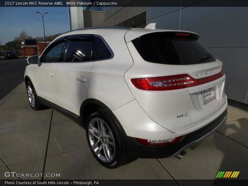 White Platinum / Cappuccino 2017 Lincoln MKC Reserve AWD