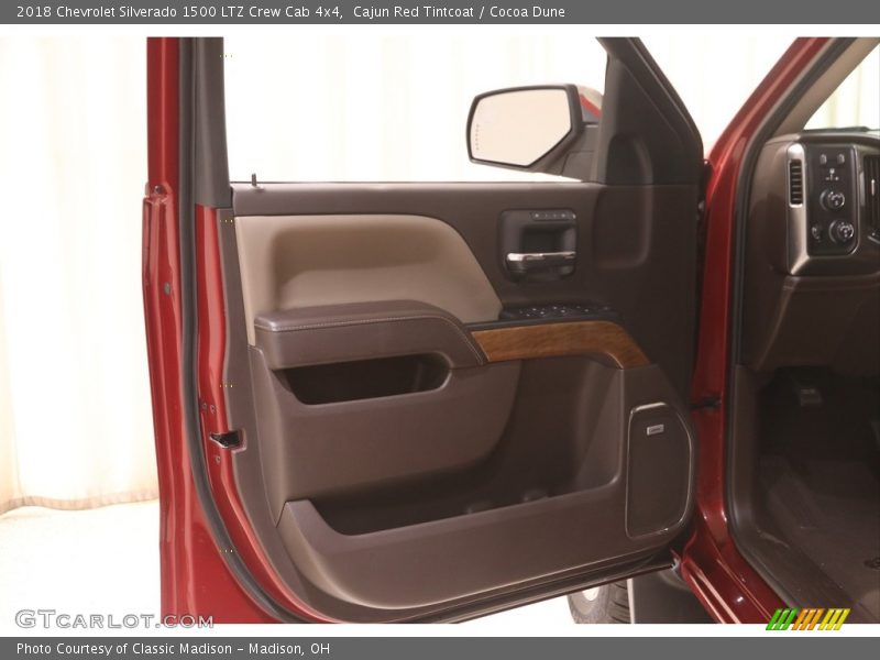 Cajun Red Tintcoat / Cocoa Dune 2018 Chevrolet Silverado 1500 LTZ Crew Cab 4x4