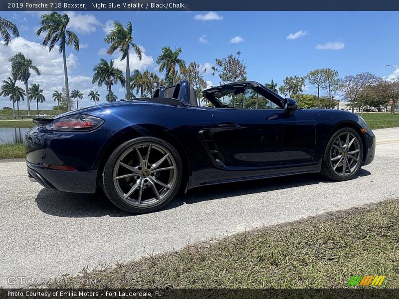 Night Blue Metallic / Black/Chalk 2019 Porsche 718 Boxster