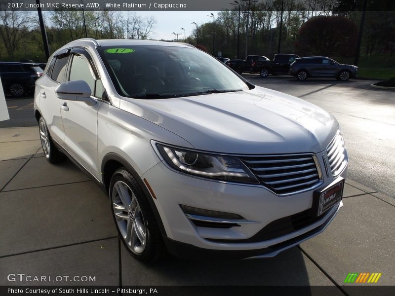 White Platinum / Cappuccino 2017 Lincoln MKC Reserve AWD