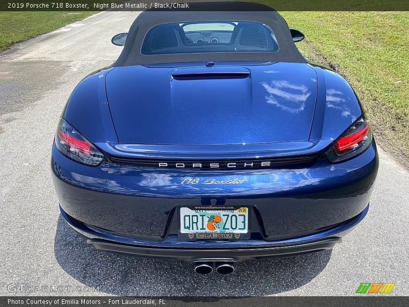 Night Blue Metallic / Black/Chalk 2019 Porsche 718 Boxster