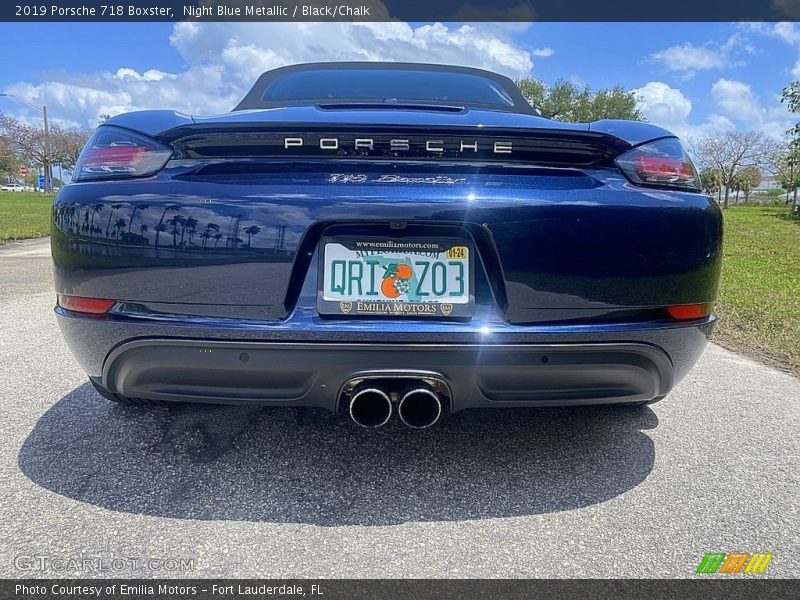 Night Blue Metallic / Black/Chalk 2019 Porsche 718 Boxster