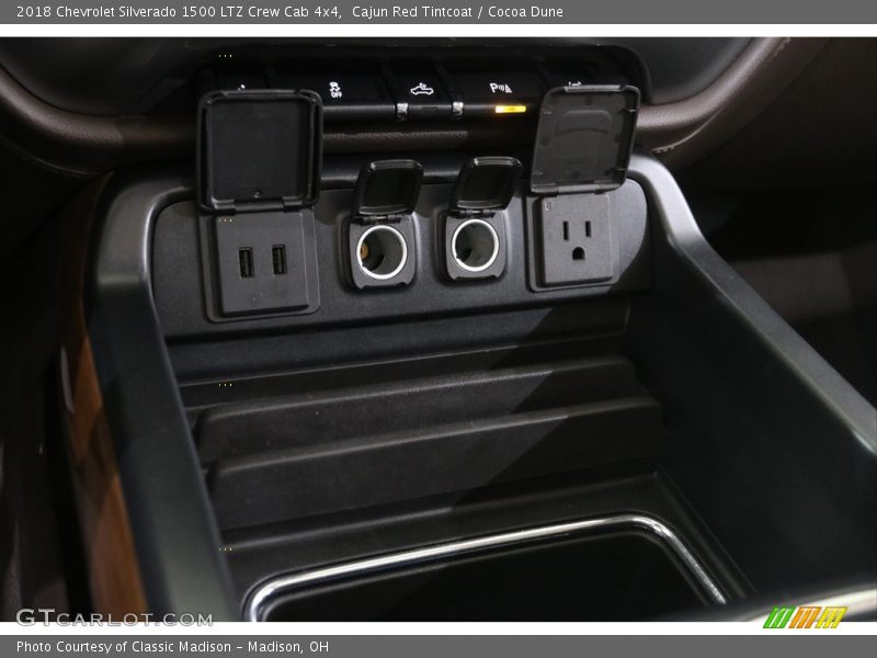 Cajun Red Tintcoat / Cocoa Dune 2018 Chevrolet Silverado 1500 LTZ Crew Cab 4x4