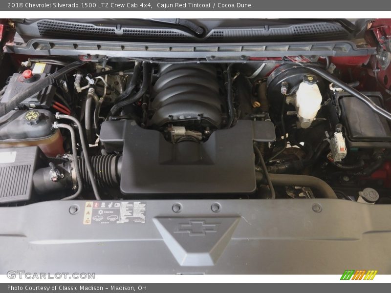 Cajun Red Tintcoat / Cocoa Dune 2018 Chevrolet Silverado 1500 LTZ Crew Cab 4x4