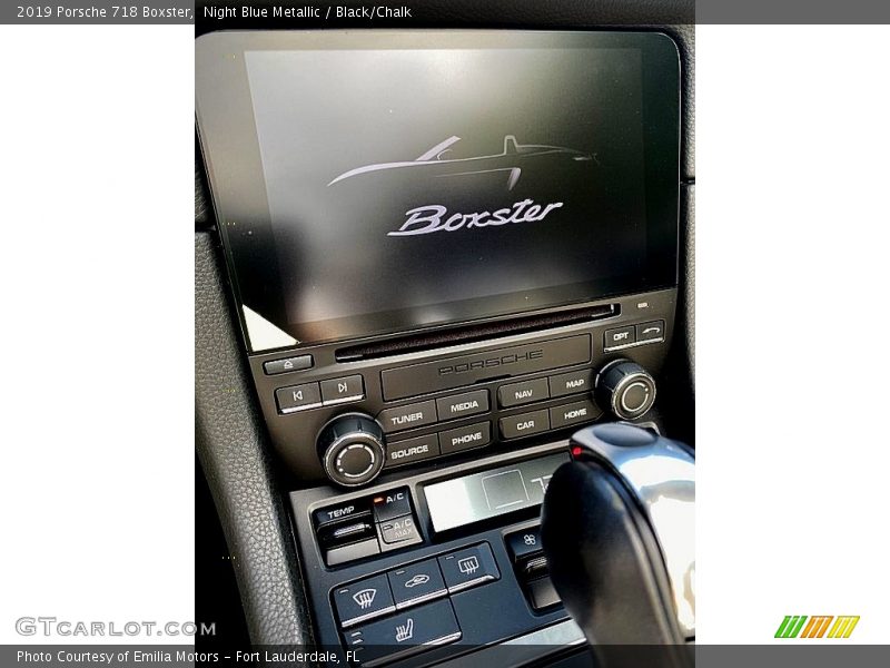 Night Blue Metallic / Black/Chalk 2019 Porsche 718 Boxster