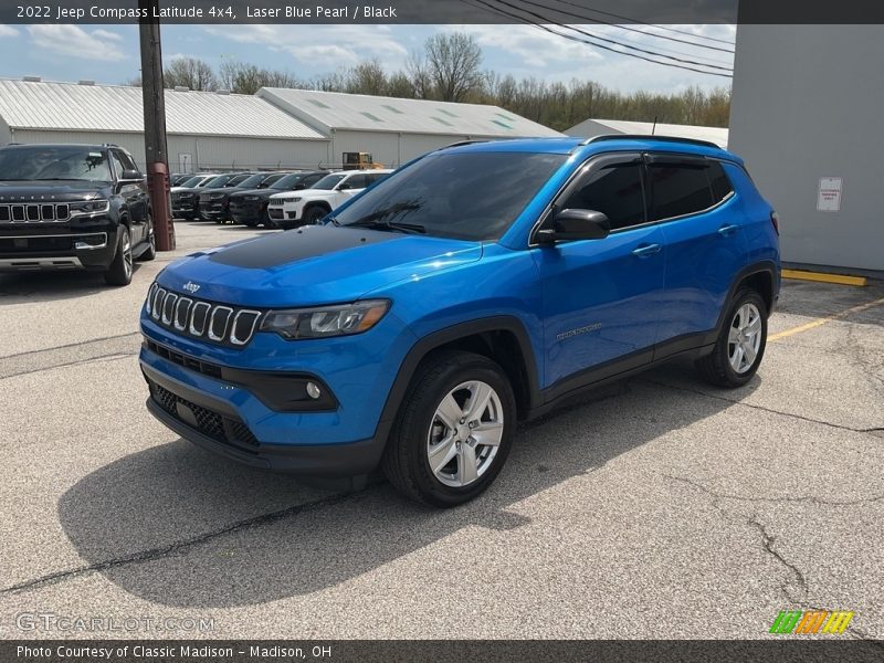 Laser Blue Pearl / Black 2022 Jeep Compass Latitude 4x4