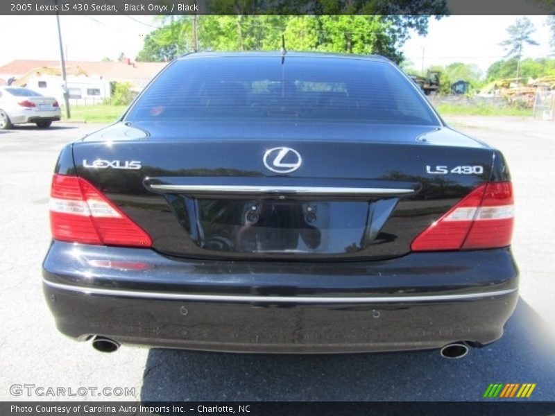 Black Onyx / Black 2005 Lexus LS 430 Sedan