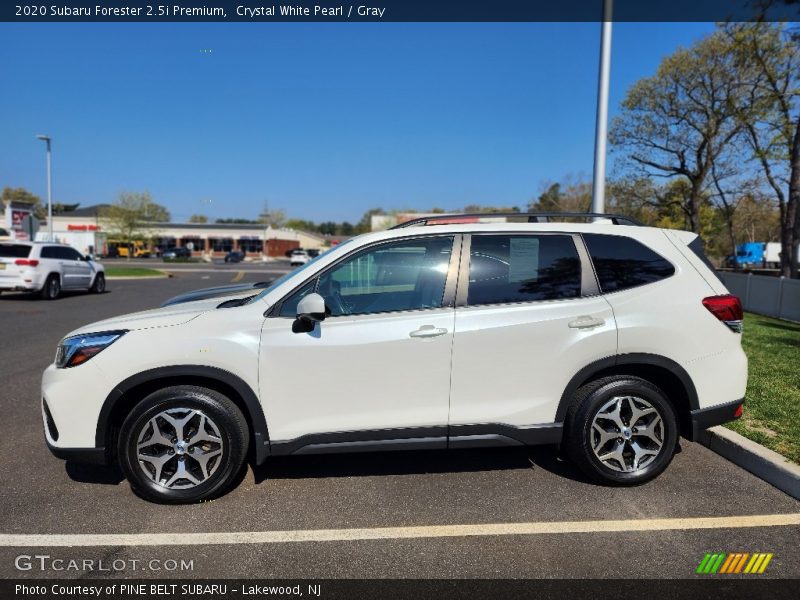 Crystal White Pearl / Gray 2020 Subaru Forester 2.5i Premium