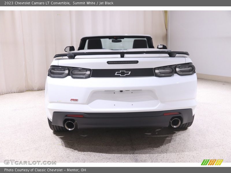 Exhaust of 2023 Camaro LT Convertible