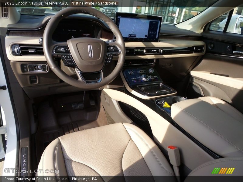 Pristine White / Sandstone 2021 Lincoln Nautilus Reserve AWD
