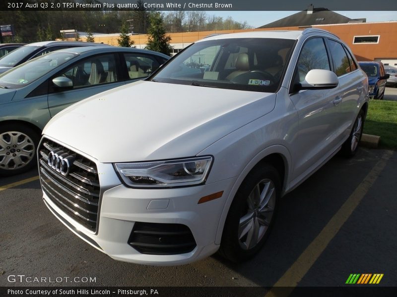 Cortina White / Chestnut Brown 2017 Audi Q3 2.0 TFSI Premium Plus quattro