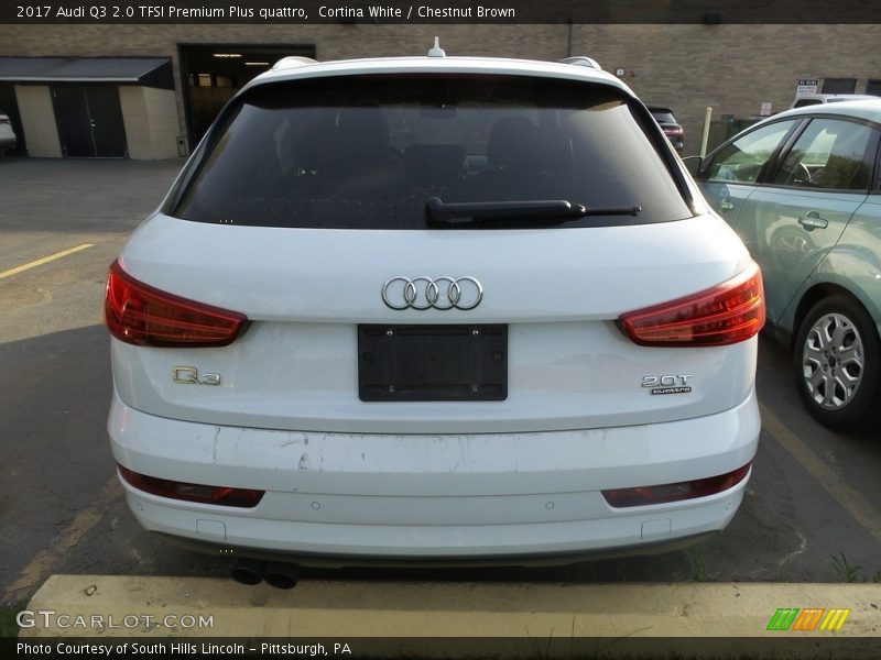 Cortina White / Chestnut Brown 2017 Audi Q3 2.0 TFSI Premium Plus quattro