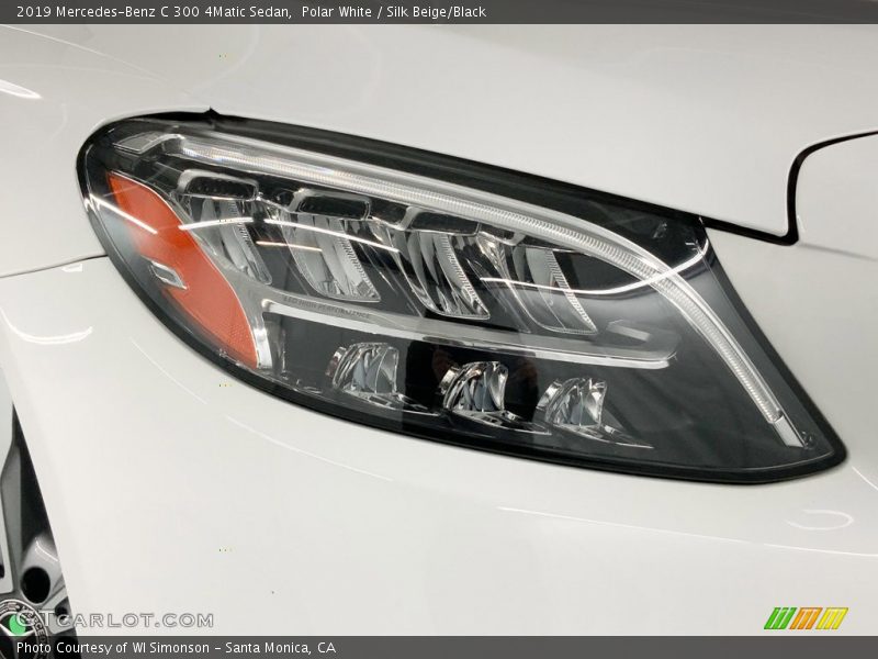 Polar White / Silk Beige/Black 2019 Mercedes-Benz C 300 4Matic Sedan