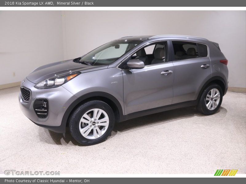 Mineral Silver / Black 2018 Kia Sportage LX AWD