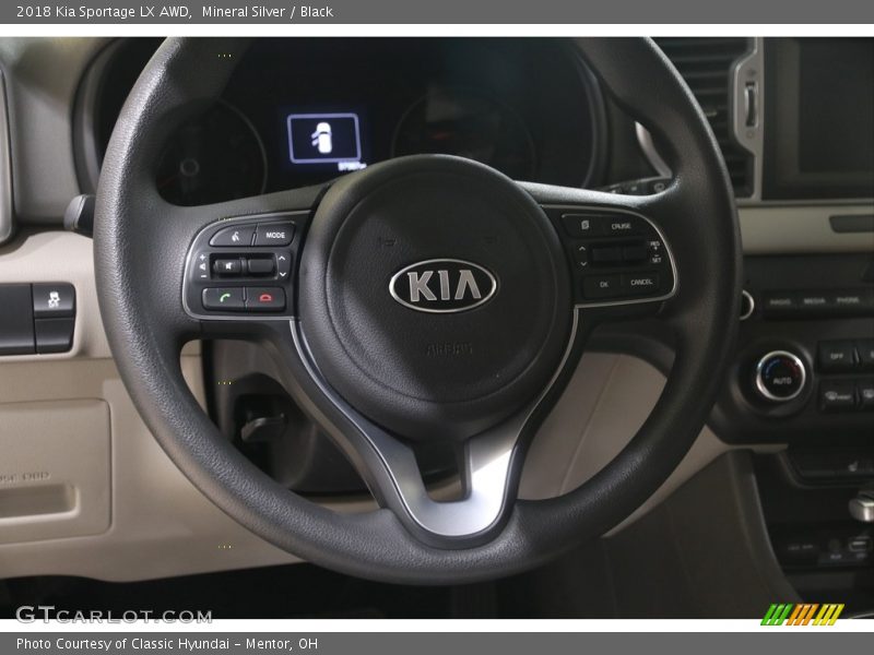 Mineral Silver / Black 2018 Kia Sportage LX AWD