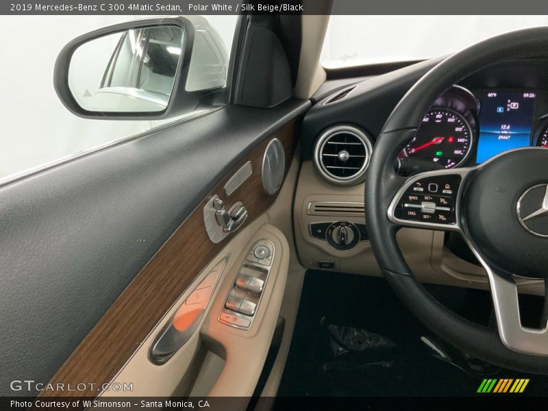 Polar White / Silk Beige/Black 2019 Mercedes-Benz C 300 4Matic Sedan