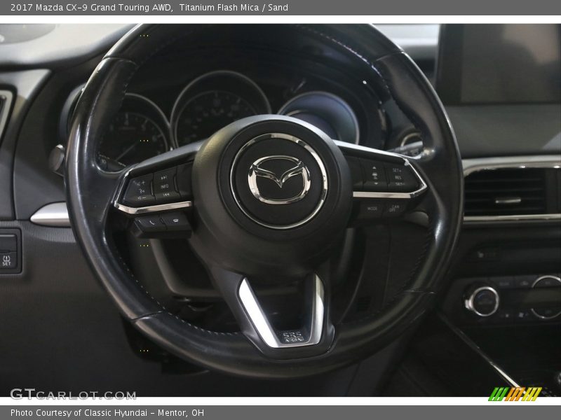 Titanium Flash Mica / Sand 2017 Mazda CX-9 Grand Touring AWD