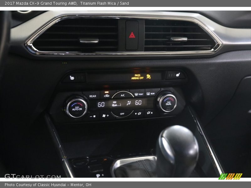 Titanium Flash Mica / Sand 2017 Mazda CX-9 Grand Touring AWD