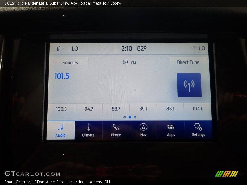 Saber Metallic / Ebony 2019 Ford Ranger Lariat SuperCrew 4x4