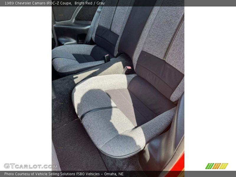Rear Seat of 1989 Camaro IROC-Z Coupe