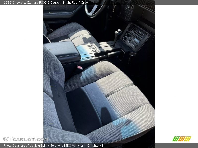 Front Seat of 1989 Camaro IROC-Z Coupe