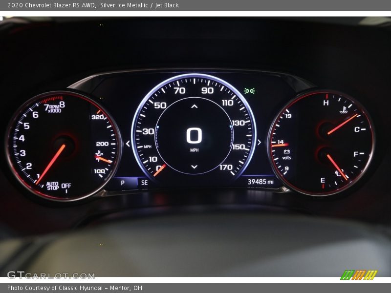 Silver Ice Metallic / Jet Black 2020 Chevrolet Blazer RS AWD