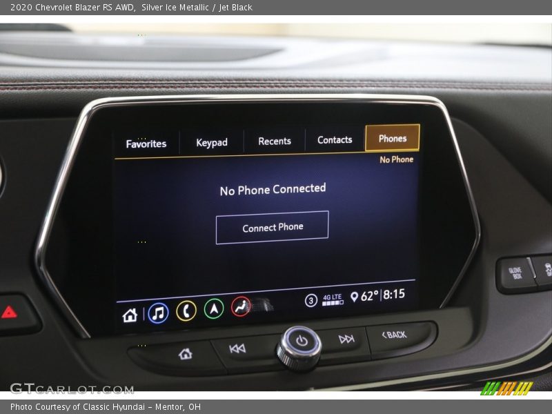 Silver Ice Metallic / Jet Black 2020 Chevrolet Blazer RS AWD