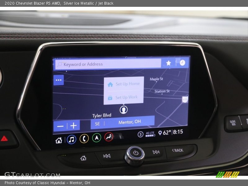 Silver Ice Metallic / Jet Black 2020 Chevrolet Blazer RS AWD
