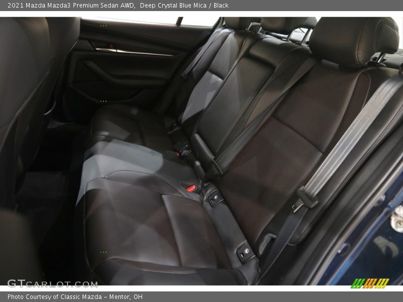 Deep Crystal Blue Mica / Black 2021 Mazda Mazda3 Premium Sedan AWD