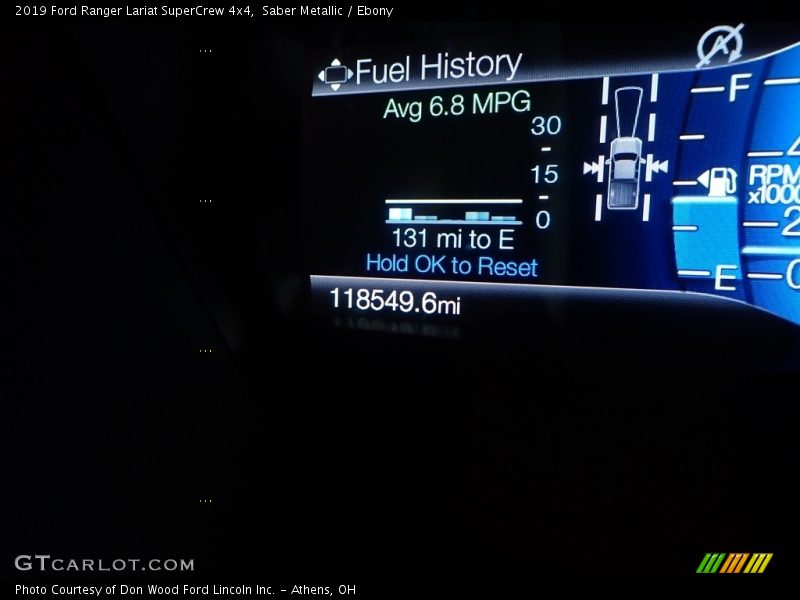 Saber Metallic / Ebony 2019 Ford Ranger Lariat SuperCrew 4x4