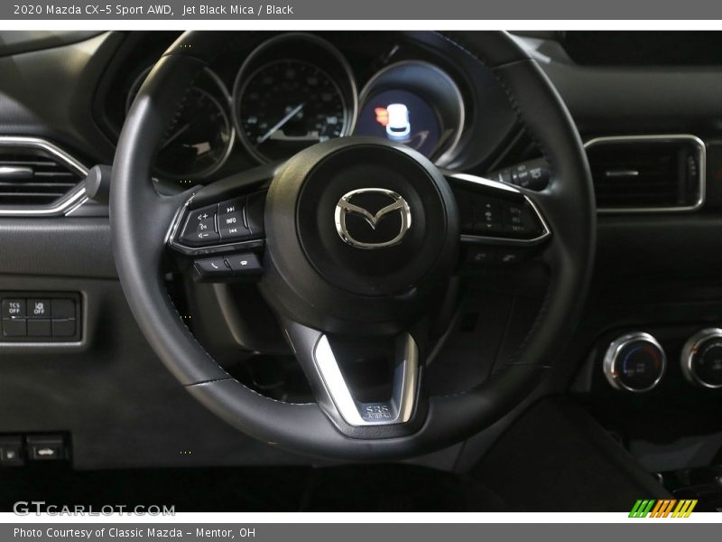 Jet Black Mica / Black 2020 Mazda CX-5 Sport AWD