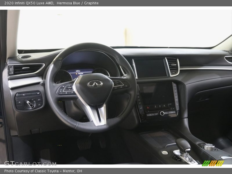 Dashboard of 2020 QX50 Luxe AWD