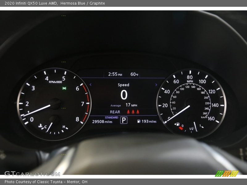  2020 QX50 Luxe AWD Luxe AWD Gauges