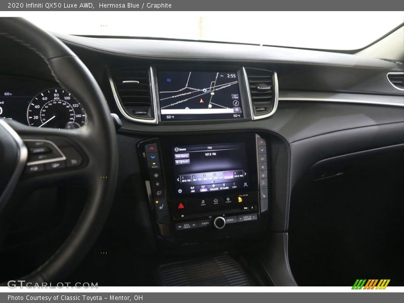 Controls of 2020 QX50 Luxe AWD