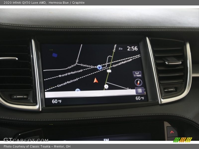 Navigation of 2020 QX50 Luxe AWD