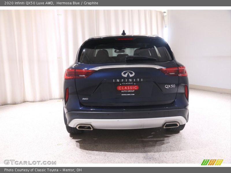 Hermosa Blue / Graphite 2020 Infiniti QX50 Luxe AWD