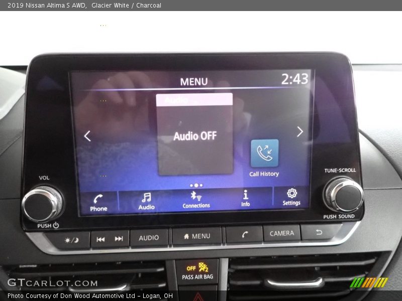 Glacier White / Charcoal 2019 Nissan Altima S AWD
