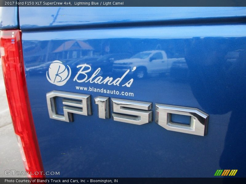 Lightning Blue / Light Camel 2017 Ford F150 XLT SuperCrew 4x4