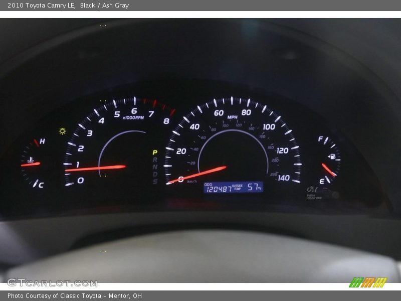 Black / Ash Gray 2010 Toyota Camry LE