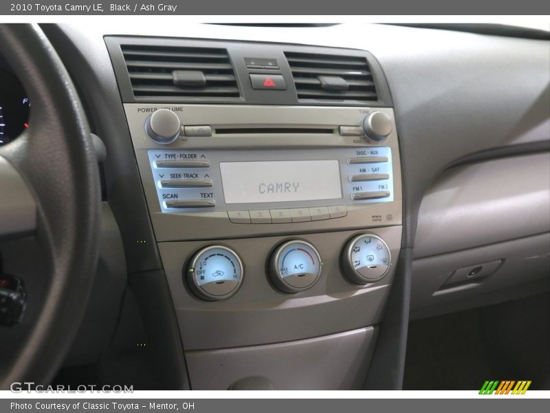 Black / Ash Gray 2010 Toyota Camry LE