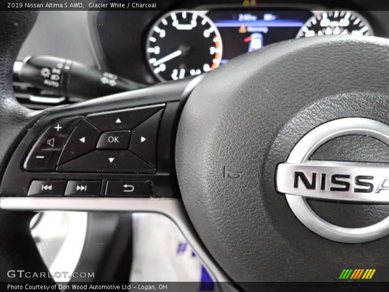 Glacier White / Charcoal 2019 Nissan Altima S AWD