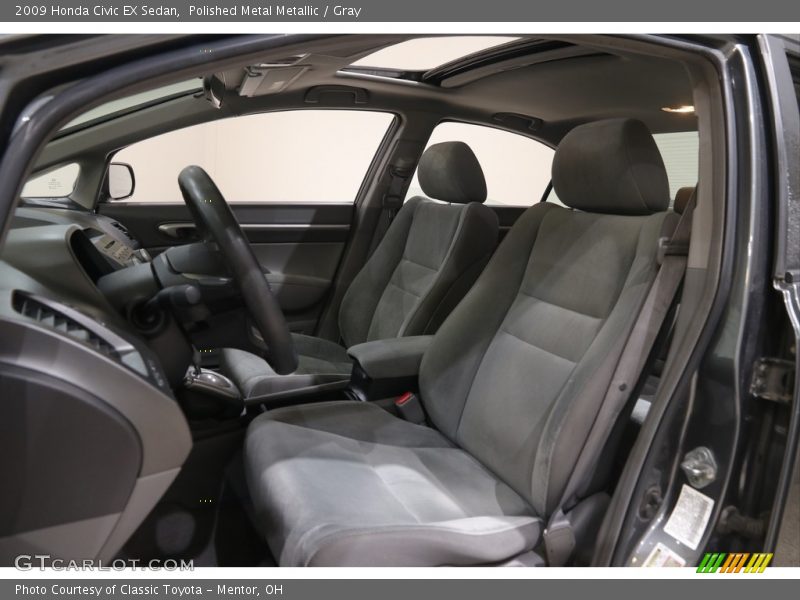 Polished Metal Metallic / Gray 2009 Honda Civic EX Sedan