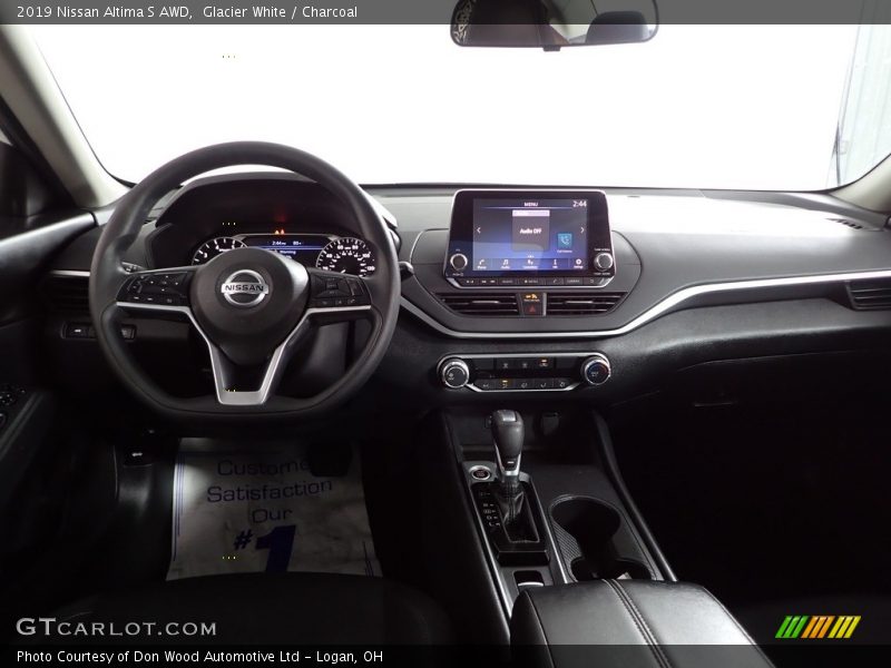 Glacier White / Charcoal 2019 Nissan Altima S AWD
