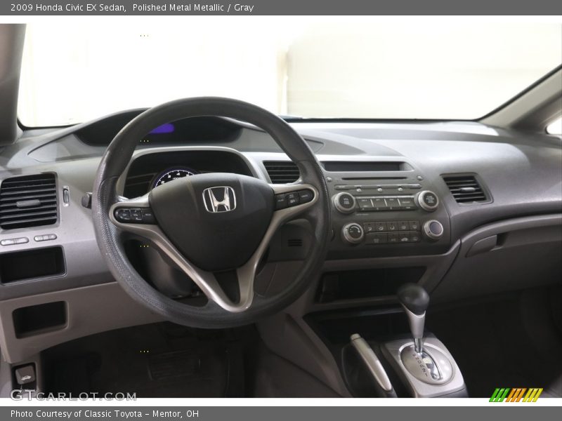 Polished Metal Metallic / Gray 2009 Honda Civic EX Sedan