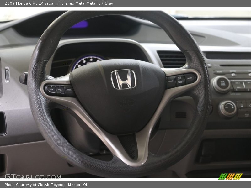 Polished Metal Metallic / Gray 2009 Honda Civic EX Sedan