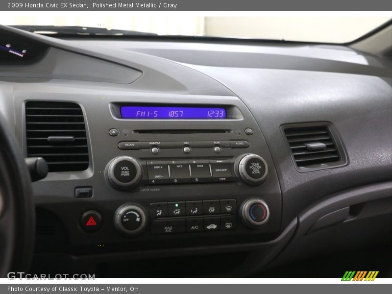 Polished Metal Metallic / Gray 2009 Honda Civic EX Sedan