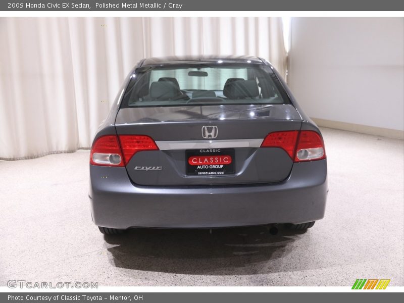Polished Metal Metallic / Gray 2009 Honda Civic EX Sedan