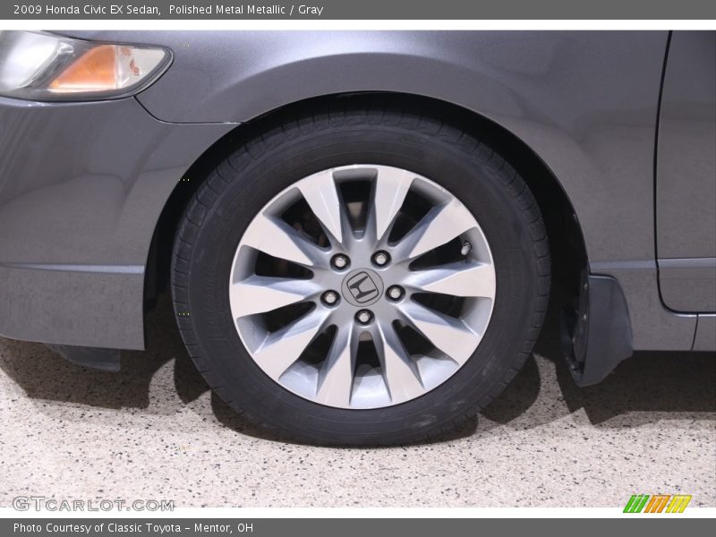 Polished Metal Metallic / Gray 2009 Honda Civic EX Sedan
